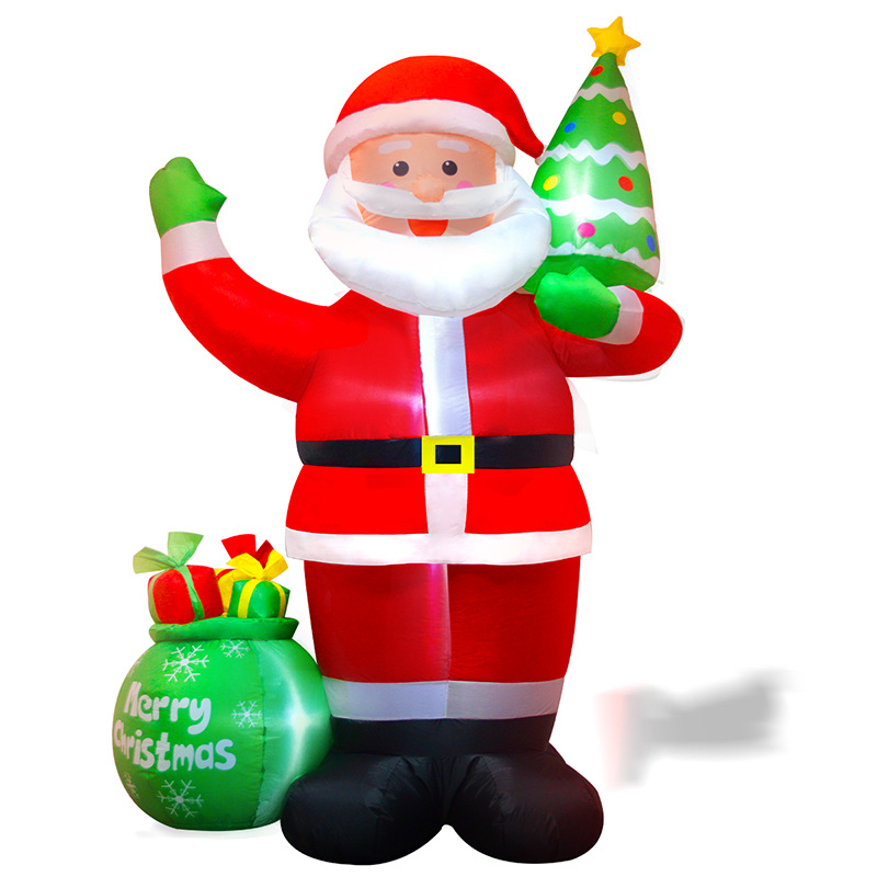 Confezione regalo albero di Natale da 7 piedi con Babbo Natale