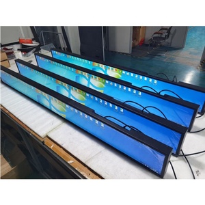28 polegadas 37 polegadas Wall Mounted Publicidade <span class=keywords><strong>Player</strong></span> Stretched Bar Tela LCD 1920x540 IPS Android Display LCD