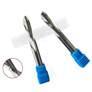 ג 'ינצ' ואן חתוך ספירלת cnc ביטים 3/8 1/2 2 חלילים מעולים לחיתוך דיקט עץ df דיקט טחנות קצה odm/oem