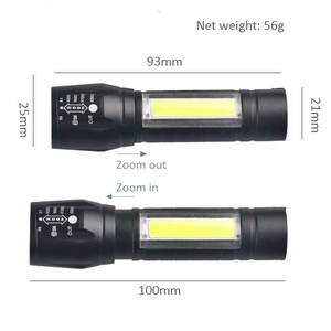 Taşınabilir şarj edilebilir Zoom LED el feneri XPE Flash ışıklı fener fener 3 aydınlatma modu kamp ışık Mini Led el feneri - Product Image 2