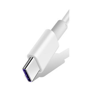 USB C至USB C充电电缆C型快速充电器线PD线1m 2m白色