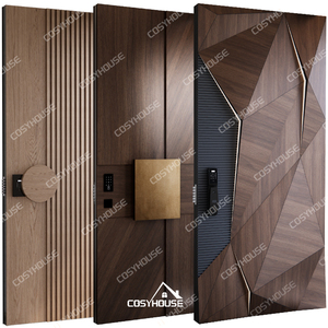 Çin üst tedarikçisi Portas De Madeira ön kapı giriş Pivot Modern ahşap kapılar bae ahşap dış kapılar için tasarımlar evler - Product Image 1