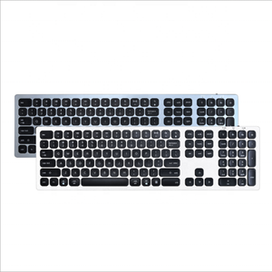 Portable Rechargeable 2.4g Wireless and bluetooth Dual Mode <strong>Keyboard</strong> Aluminum Alloy <strong>Keyboard</strong> for Apple Ipad Android Tablet - Product Image 2