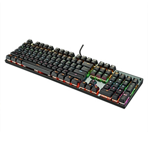Teclas personalizadas de dos colores, 104 teclas, Teclado mecánico para juegos con cable, juego de retroiluminación LEB, Teclado mecánico para jugadores