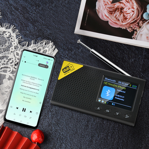 Radio digitale portatile Dab + Fm di nuovo Design con Radio sveglia digitale con schermo a colori Lcd tascabile