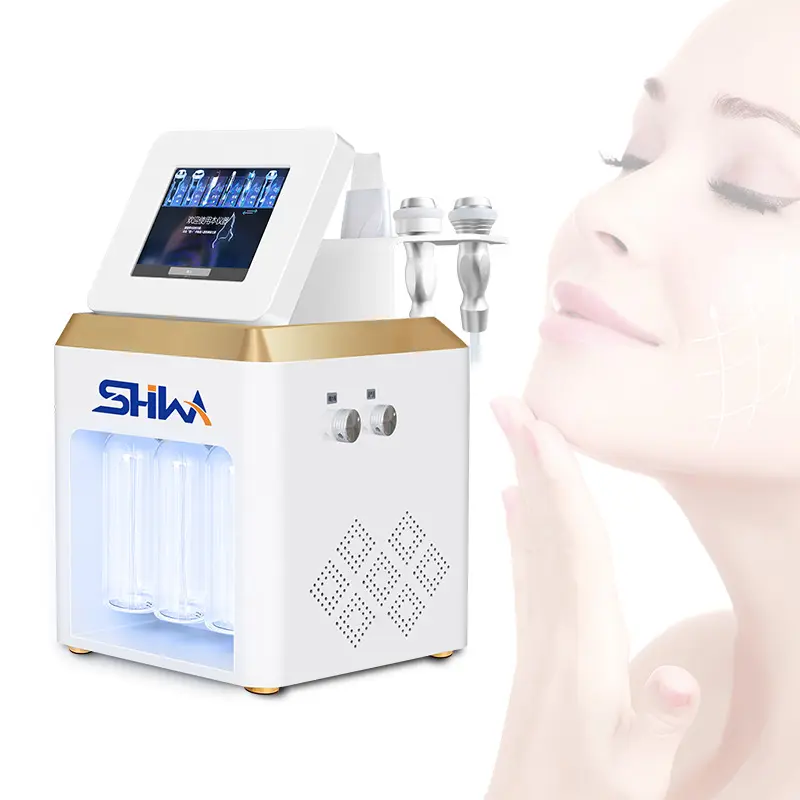 Mesin wajah hidrogen oksigen 7in 1 penganalisa kulit air untuk peremajaan kulit pembersihan dalam penggunaan salon kecantikan dan rumah