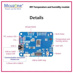CM4 _ Temp & RH Raspberry Pi Módulo de temperatura y humedad personalizado - Product Image 3