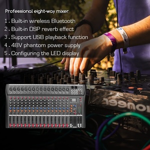 16-Channel Studio Audio Mixer-48V Power, <strong>RCA</strong> <strong>Input</strong>/<strong>Output</strong> for Professional and Beginners Dj Controller/audio Console Mixer - Product Image 6