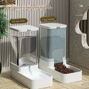 2025 XL尺寸智能自动室内宠物碗喂食器套装防滑塑料猫狗食品碗，图片精美 - Product Image 2