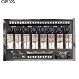 GEYA FY-NGG2R-4C com fusível 4 canais PLC controlador relé 5V 12V 24V 48V 230V com fusível temporizador de proteção relé de atraso 4 canais