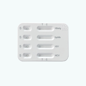 HBsAg HIV HCV Syphilis 4-in-1 Combo kaset Test kiti için DEEPBLUE hızlı teşhis - Product Image 1