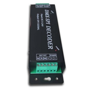 Dc5-24v dmx a usd1903/tm1812/ws2812/ws2801 decodificador de salida SPI señal dmx decodificador