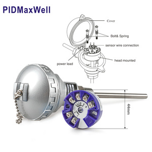 Pt100เครื่องส่งสัญญาณอุณหภูมิอุุทภูมิอุตสาหกรรมภายนอกอาคาร0-500ohm อินพุต4-20mA สำหรับใช้ในน้ำ - Product Image 3