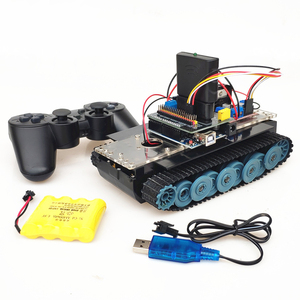 Arduino Ino plastik DIY elektronik Robot takım elbise ve uzaktan kumandalı Tank PS2 programlama için karışık L298N şasi