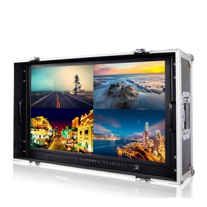 Caja de visualización de grado de transmisión de 28 pulgadas, 4K, 4 canales, entrada de, portátil, cuatro pantallas, monitor de mano para director dividido - Product Image 3