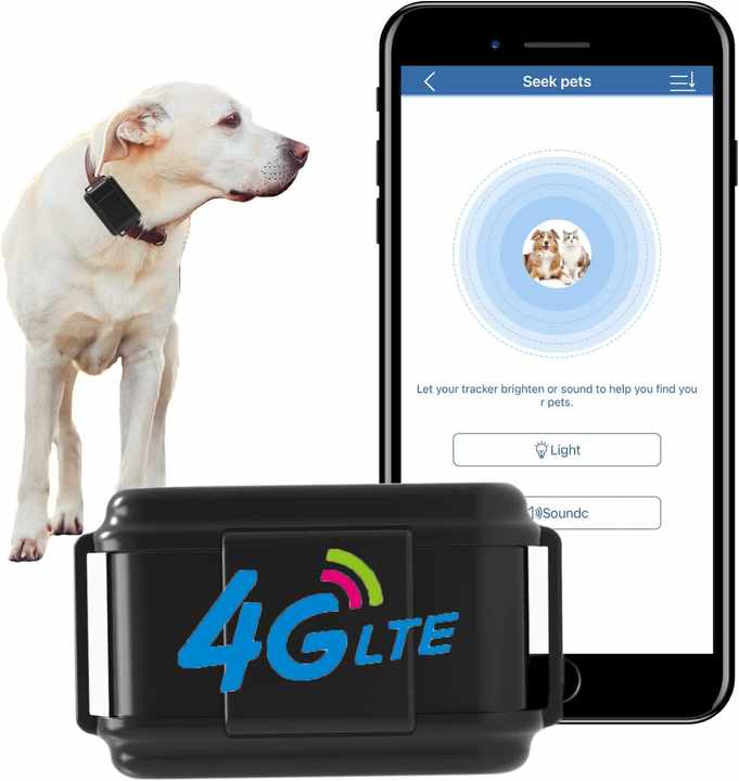 Winnes wasserdichter 4G TK919 Hund GPS-Tracker für Hundeverfolgung 4G Haustier GPS-Tracker Tieren gps mit intelligentem Geo-Zoll
