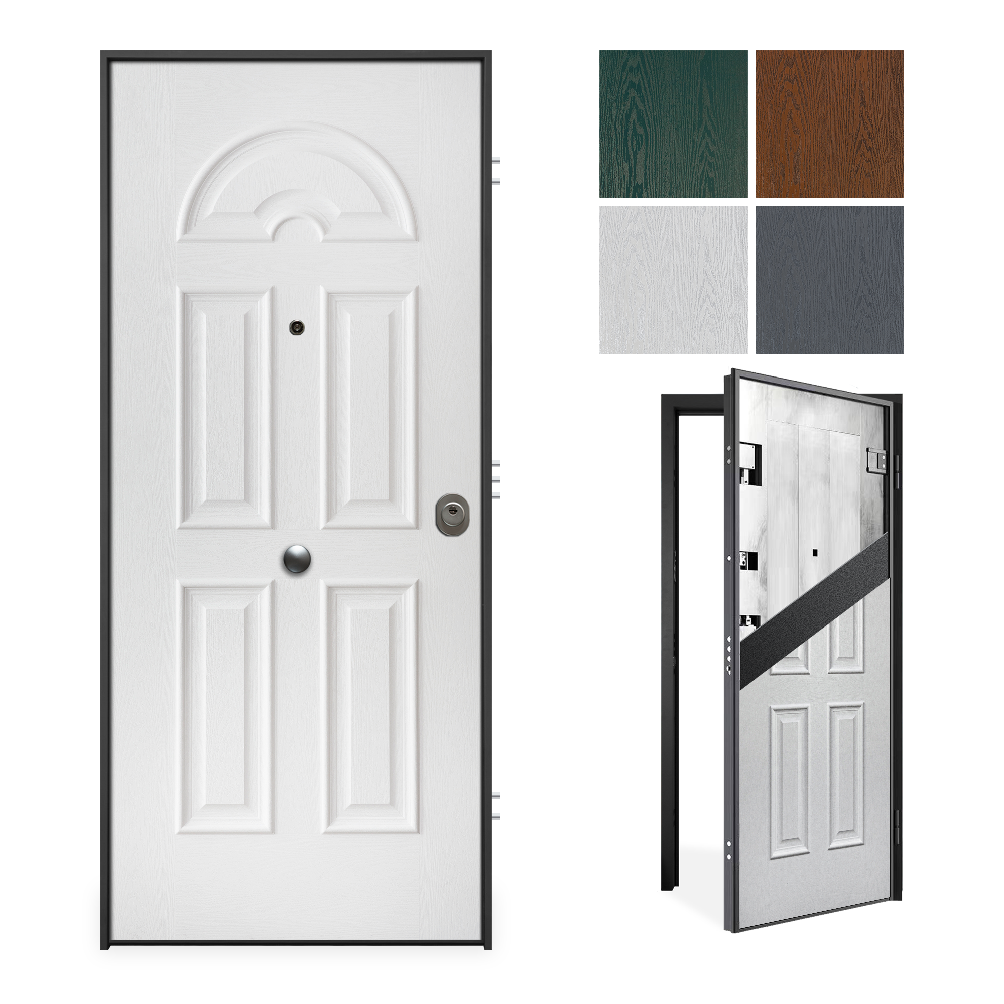 Int: White, Ext:White/Grey/Walnut/Green