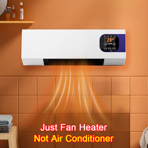 <strong>2</strong> in 1 Remote Control High Power <strong>PTC</strong> Ceramic Fast Heating Space Hot Wall Mounted Smart Home <strong>Heater</strong> With Display for Winter Room - Product Image 1
