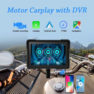Motocicleta sem fio Carplay 5 Polegada Ipx7 Navegador GPS Impermeável Com 2 Câmeras Hd Motocicleta Rastreador GPS Fábrica