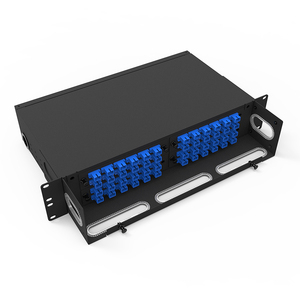 Panel de conexión de fibra 2U fijo de alta calidad de 96 puertos LC/SC/ST/FC SPCC para óptica de centro de datos - Product Image 2