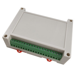 Vange PLC Din Rail Junction <strong>Box</strong> ABS Plastic Enclosure case Outlet Control <strong>Box</strong> Terminal Block for PCB 125*90*40mm - Product Image 3