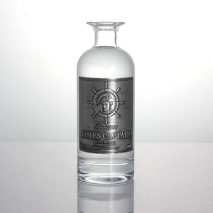 Tùy Chỉnh Dập Nổi Nhôm Foil Nhãn Cho Rượu Mạnh Vodka Whisky Tequila Gin Spirits Kim Loại Sticker Pewter Nhãn - Product Image 5