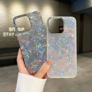 MAXUNカスタムラグジュアリーIMDグリッターカラフルシェルテクスチャパターンメッキレンズフレームTPUPC電話カバーiPhone用ユニークケース - Product Image 5