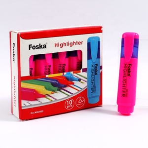 Foska Quick-drying Ink Marker Pens 6 Assorted Pastel Colors <strong>Chisel</strong> <strong>Tip</strong> Marker Pen With Two Line Widths 1mm or 5mm - Product Image 6