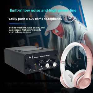 P1 Personal in Ear Monitor System Amplificador de auriculares con entrada XLR y TRS Salida de 3,5mm con interruptor MONO ESTÉREO - Product Image 5