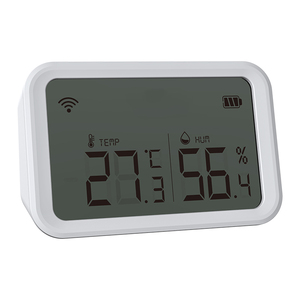 Sensor de temperatura y humedad Zigbee para el hogar inteligente Sensor de termómetro inalámbrico Alexa Google Home con pantalla LCD