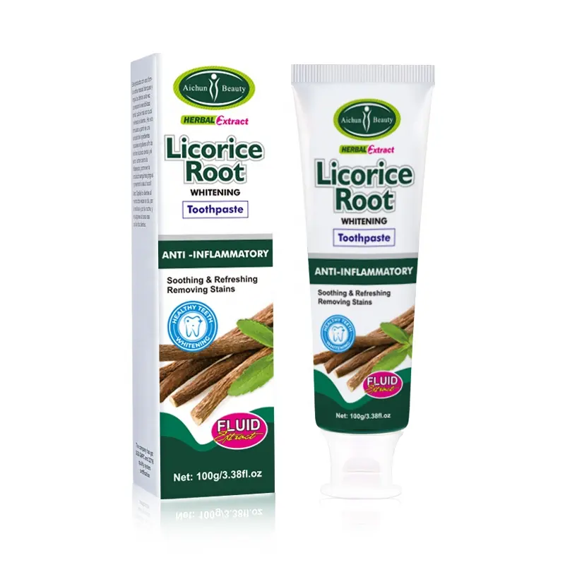 Aichun beauty licorice root herbal toothpaste deodorant & antiperspirant best teeth whitening toothpaste for teeth whiten
