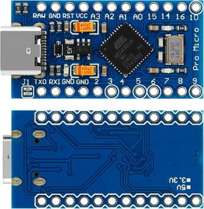 3er Pack Pro Micro ATmega32U4 5V 16MHz USB-Programmier entwicklungs karte für Arduino IDE Kompatibel mit Pin Header