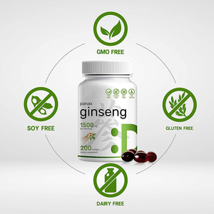 Vitamins Korean Red <strong>Panax</strong> Ginseng Root Extract <strong>Capsule</strong> Standardized to 10% Ginsenosides for Promote Immune Health - Product Image 3
