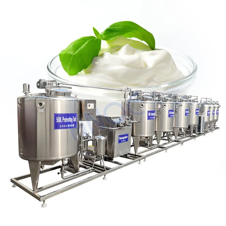 Yogur Dairy All Cheese Homogeneización Máquina de formación de leche Línea de proceso de pasteurizador de lácteos a gran escala