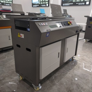 Macchina per rilegare la colla perfetta automatica con colla laterale con schermo base C20 anteriore da 4.3 pollici