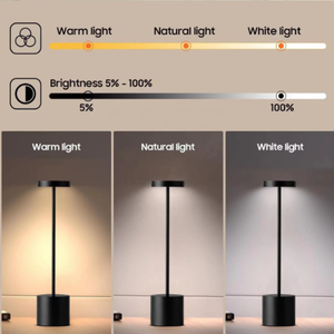Lüks Modern <span class=keywords><strong>Led</strong></span> akülü şarj edilebilir <span class=keywords><strong>Led</strong></span> masa masa lambaları dokunmatik restoran masa masa lambası - Product Image 3