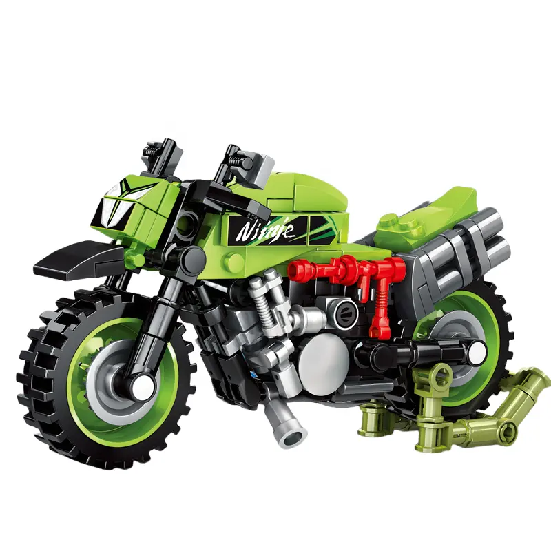 High-Tech Building Bricks Motorcycle Model Building Block Sets Educational Toys For Kids