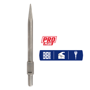 WORKPRO Broca de Perforación de Cincel de Roca, Martillo Eléctrico de Punta de Tiburón Hexagonal, 30x410mm, PH65 - Product Image 3