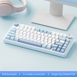 <strong>Custom</strong> 2.4G Wireless RGB LED Light Gaming <strong>Keyboard</strong> Wired USB 75% PC <strong>Computer</strong> <strong>Keyboard</strong> - Product Image 5