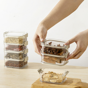 กล่องเก็บเครื่องเทศพลาสติกใส3/4/5ชั้นสำหรับเก็บอาหาร24ชั้น - Product Image 3