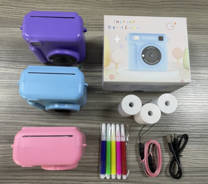 กล้องจิ๋วสี2.4นิ้วน่ารักขนาด600mAh ของเล่นพิมพ์ได้ทันทีพร้อมเซ็นเซอร์ภาพ CMOS สำหรับช่างภาพตัวน้อยของขวัญวันเกิด - Product Image 5