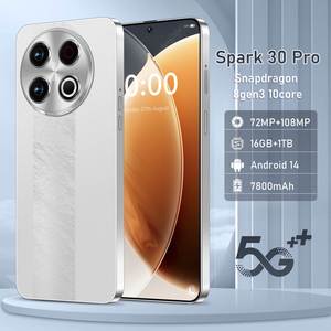 2022ใหม่ล่าสุด Spark 30 PROMAX 16GB 1TB สมาร์ท6.7นิ้ว AMOLED Screen .0สมาร์ทสีแดง Mi ปลดล็อคลายนิ้วมือมือถือ