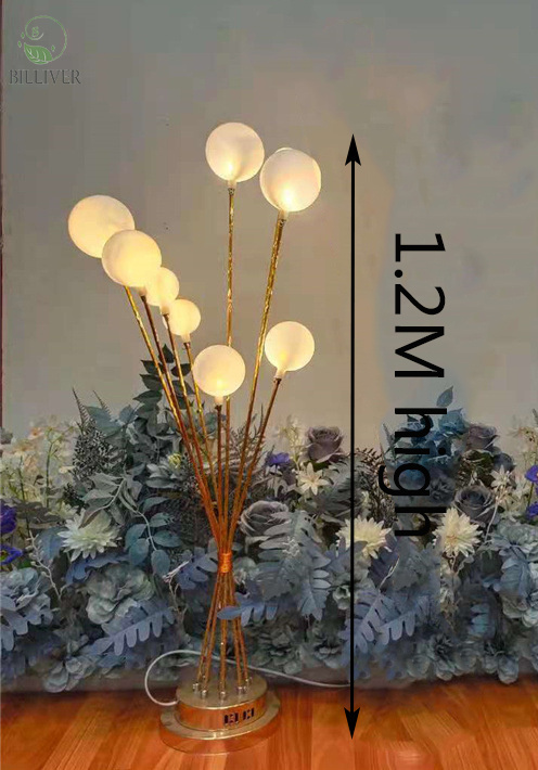 Oro aluminio 120cm luz cálida