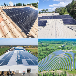 Risen güneş panelleri <span class=keywords><strong>400</strong></span> Watt 410W 415 W 420Watt siyah çerçeve çatı PV modülü ev için