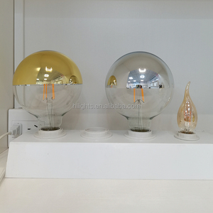 ハーフゴールドグローブLEDフィラメント電球e27ライト6W60WLEDエジソン電球G80G95 - Product Image 4