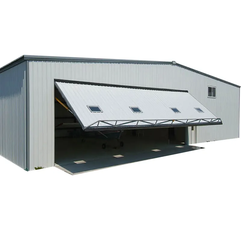 Modular barato prefabricado Industrial fácil montaje estructura de acero avión pequeño avión Kit Hangar