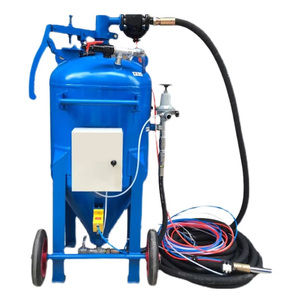 Verimli kumlama için taşınabilir tozsuz yüksek basınçlı su kumlama makinesi tozsuz kum kumlama tankı - Product Image 6