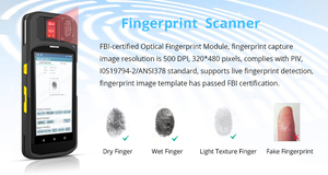 Portable Fingerprint Scanner Biometric Terminals H5 <strong>Device</strong> Pda with Barcode Reader and SIM Cards Slot for Passport Check - Product Image 6