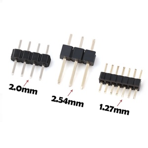 Single Row <strong>40</strong> Pin <strong>Headers</strong> Dual Angle Male 20pin Gold Plated Type PCB Multiple 2.54mm Pin <strong>Header</strong> 2.54 Pin <strong>Header</strong> Connector - Product Image 3
