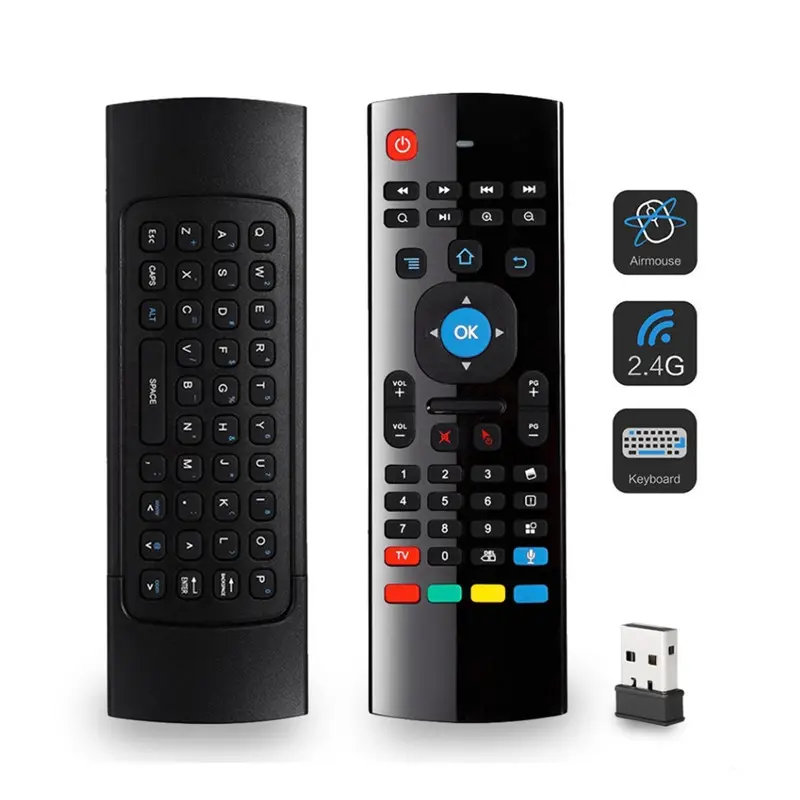 Hot Sales MX3 Air Fly Mouse Keyboard Backlit Voice Remote Control C120 G20 i8 Keyboard for Smart Android TV Box in stock